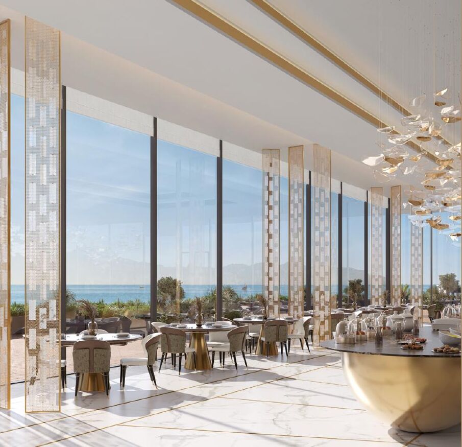 Developer's rendering: A restaurant above the sea